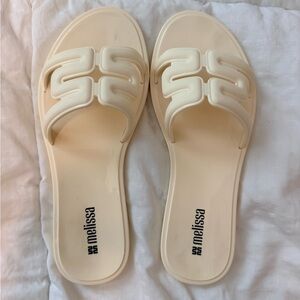 Melissa Women’s Cream Slip-On Sandals